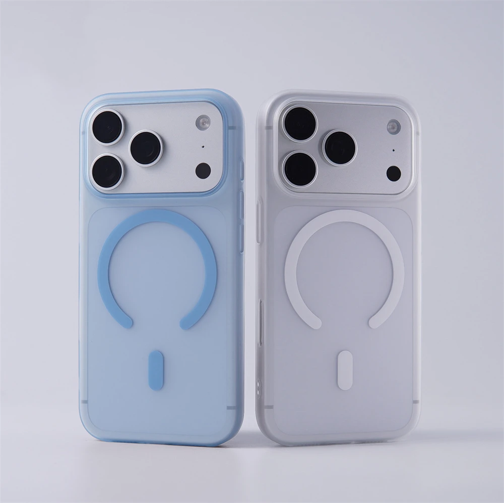 Ultra Dünne Matte Durchsichtige Magnetische Hülle Für iPhone 18 17 Pro Max 16 15 14 Plus 13 12 Für Magsafe Kabelloses Laden Hartschale