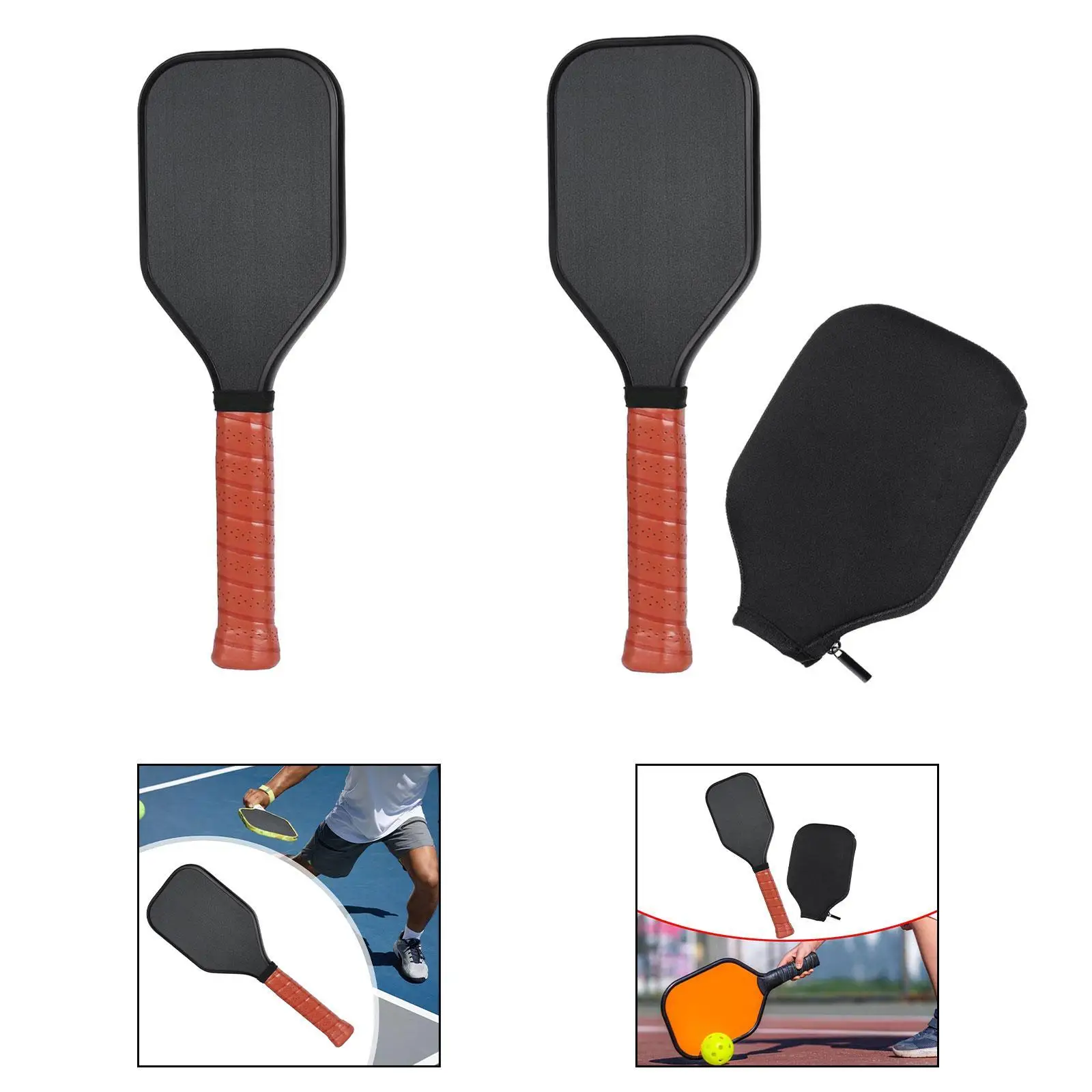 Pickleball Paddle Comfortable Handle Training Equipments Pickleball Racket Multipurpose for Gym Competition Beginners Adults