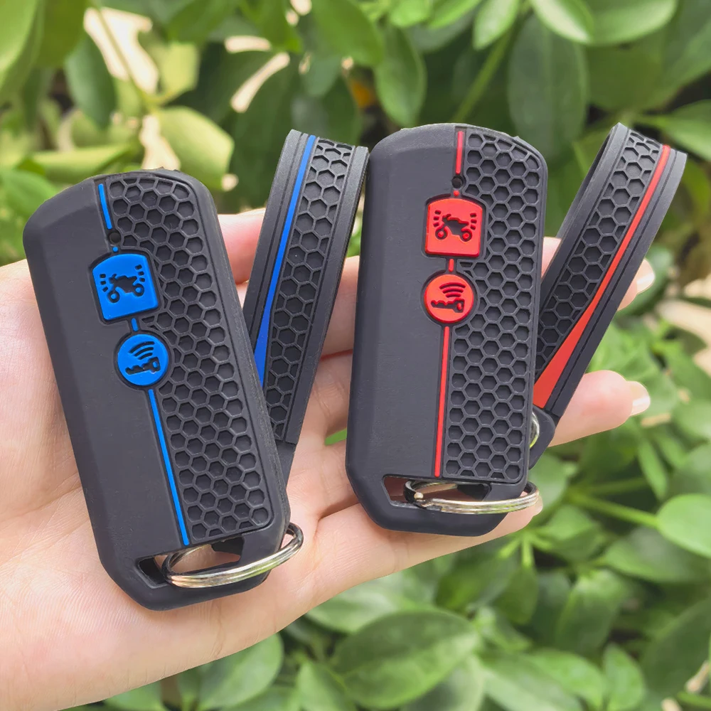 For Honda PCX 150 hybrid X-ADV SH125 Scoopy SH300 Forza 125 300 Silicone Motorcycle Scooter Remote Key Case Fob Cover 2 Button