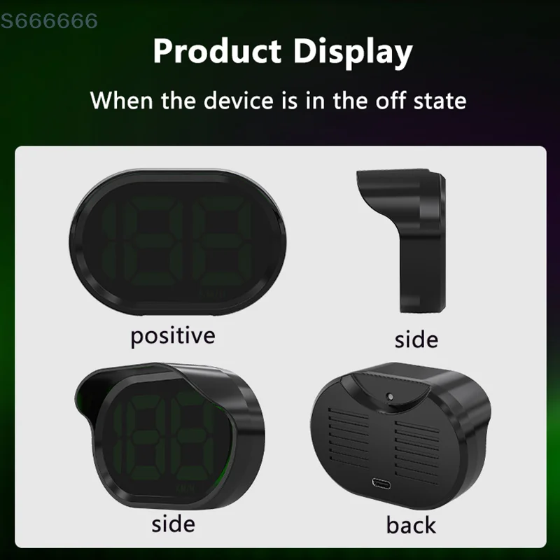 

Truck Speedometer Head-Up Display, Accurate GPS Digital Speed Monitor, KM/H and MPH functions