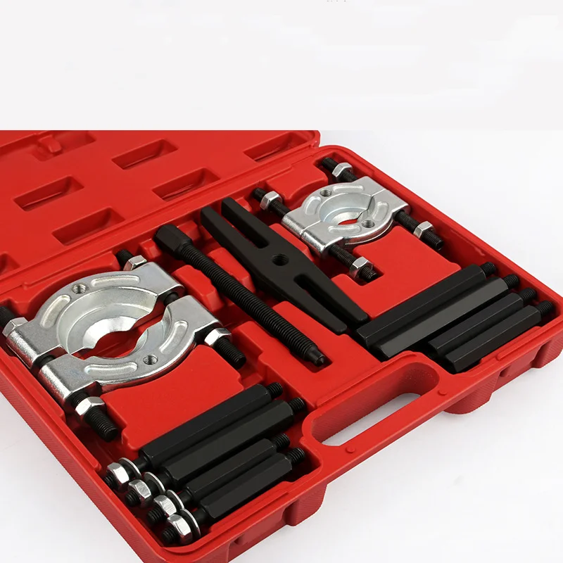 14Pcs Separator Combination Set Bearing Splitter Mechanical Double Disc Puller Chuck Gearbox Outer Bearing Remover Tool With Box