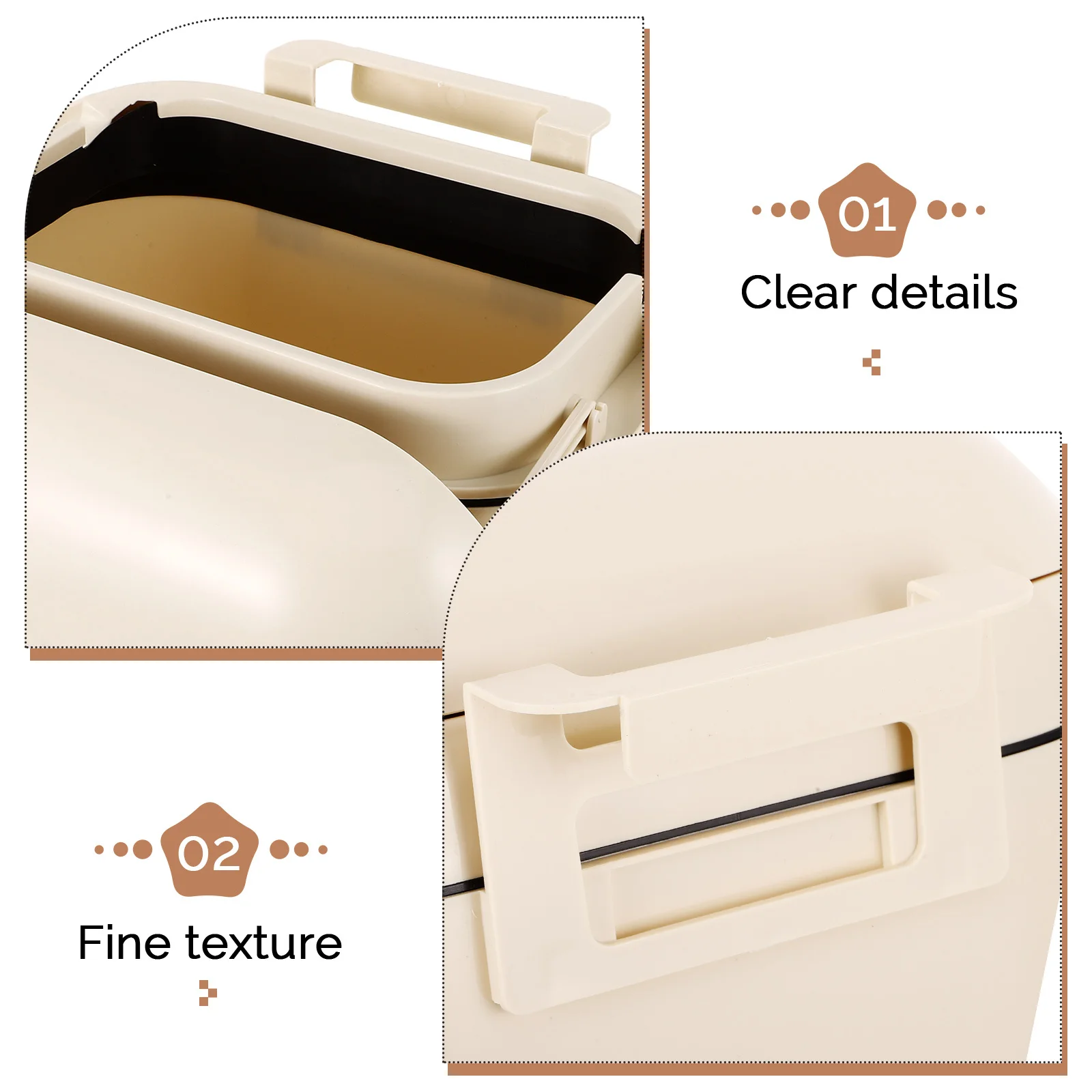 

Kitchen Hanging Trash Can Lidded Garbage Container Cabinet Door Compost Bucket Hanging Waste Bin Small Garbage Can