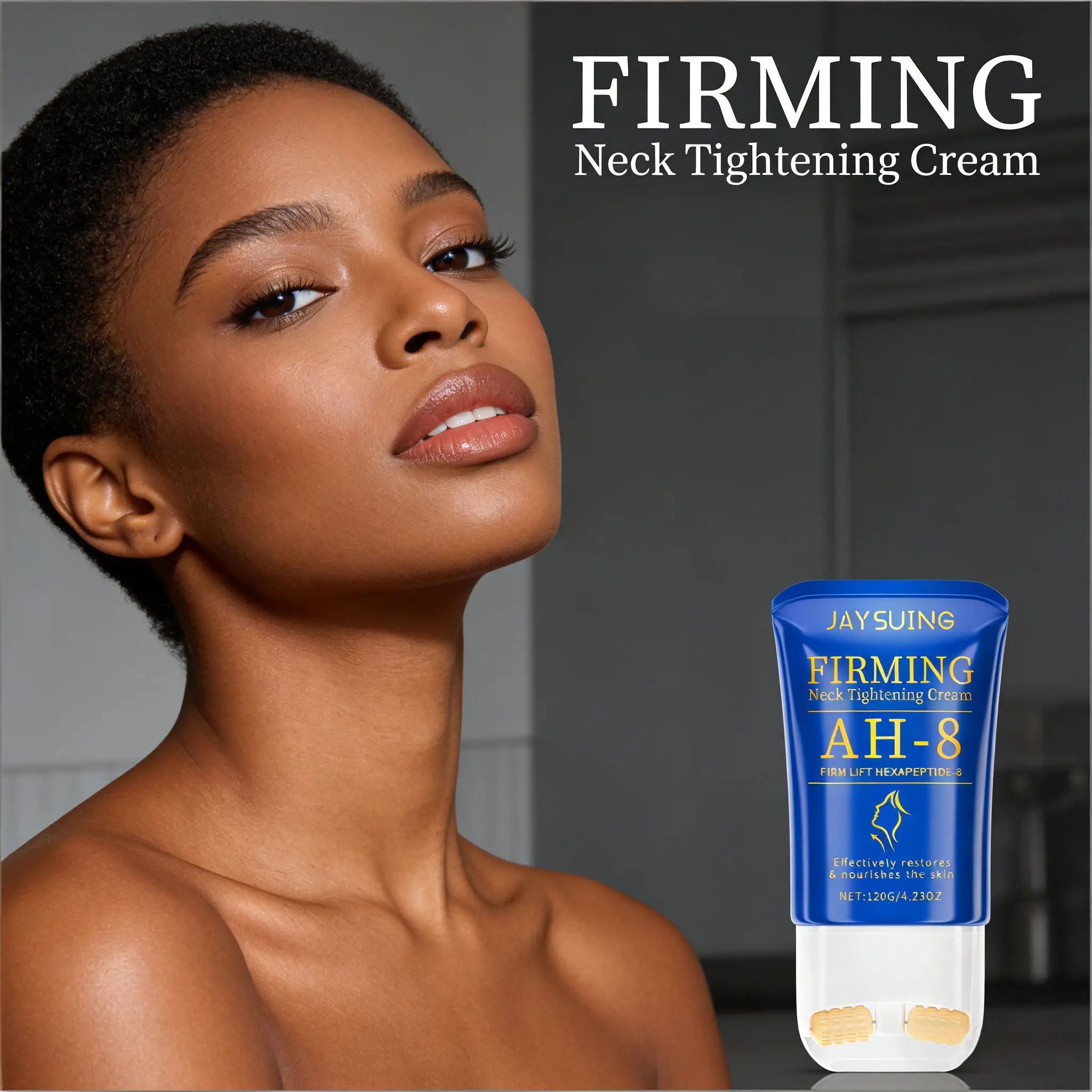 

Крем для подтяжки шеи с роликовым V-образным массажером, уменьшающий двойной подбородок, улучшающий контур шеи, осветляющий кожу, лифтинг-лосьон, 120 г