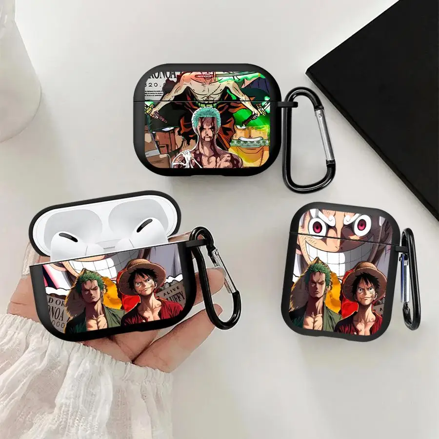 

Earphone Cases Cover Case For Airpods 4 Pro3 Pro 1 3 2 Pro2 Anime One Piece Luffy Zoro
