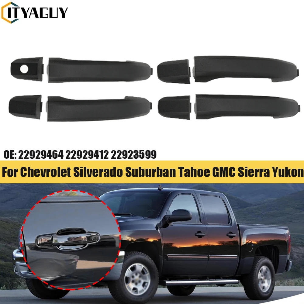 Vorderer Hinterer Linker Rechter Außentürgriff 22923599 22929464 22929412 für Chevrolet Silverado Suburban Premier GMC Sierra Yukon