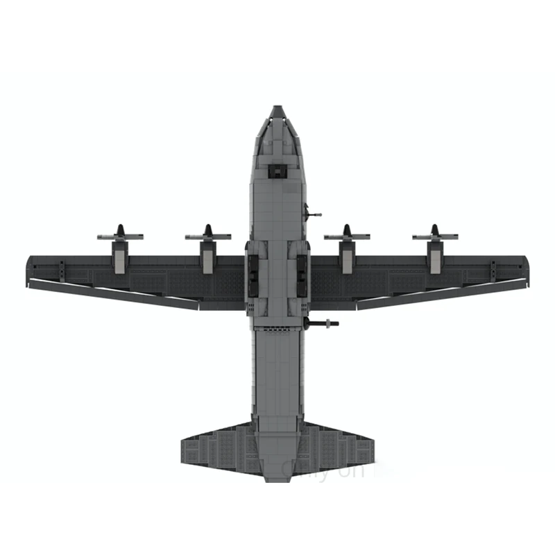 منتج جديد رائع MOC اللبنات العسكرية نموذج AC-130 شبح المسلحة هليكوبتر التكنولوجيا وحدات لعبة أطفال DIYSet #4