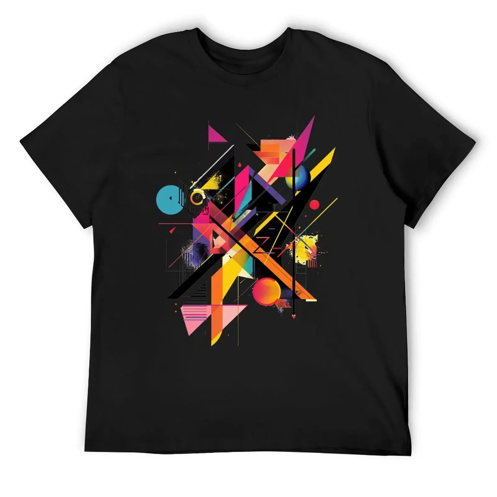 

Geometric Abstract Chaos T-Shirt essential t shirt Short sleeve tee baggy shirts cute clothes oversized t shirts for men