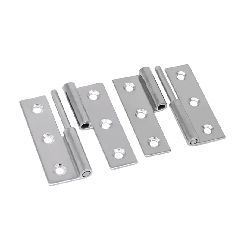 Stainless Steel Flag Shape Hinge Simple Home Hardware Accessories Detachable Window Hinge 360 Degree Revolving Door Hinge