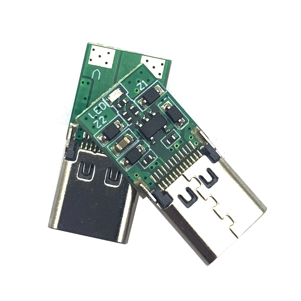 USB-C Female Jack Trigger Board Module PD Decoy Sockets Fast Charge Type-c 5V 9V 12V 15V 20V High Speed Power Delivery