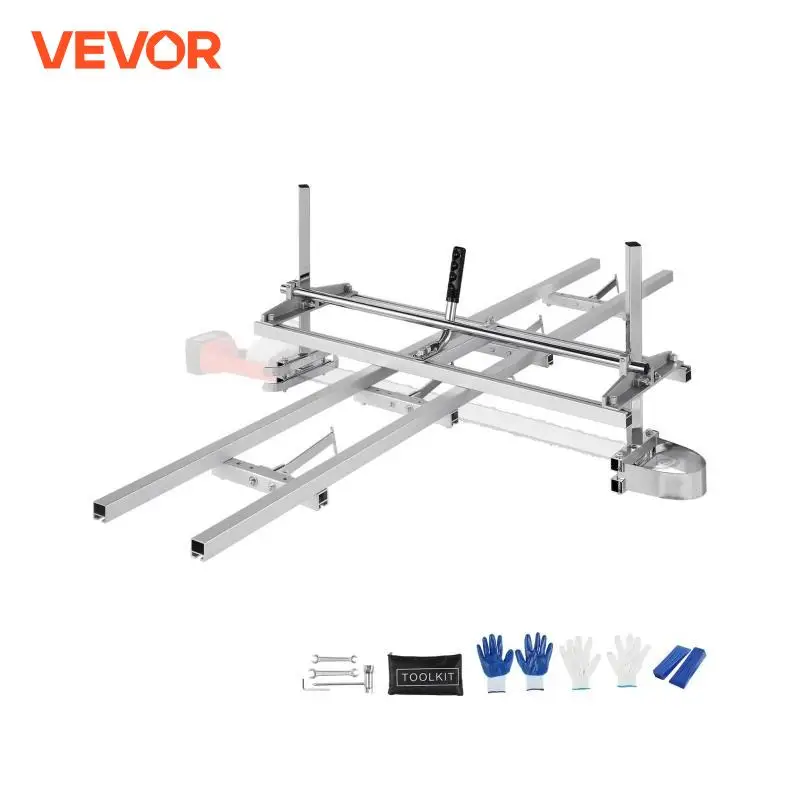 VEVOR Chainsaw Mill Planking Milling 14-36 Inch Guide Bar Wood Lumber Cutting Portable Sawmill Aluminum Steel Chain Saw Mill