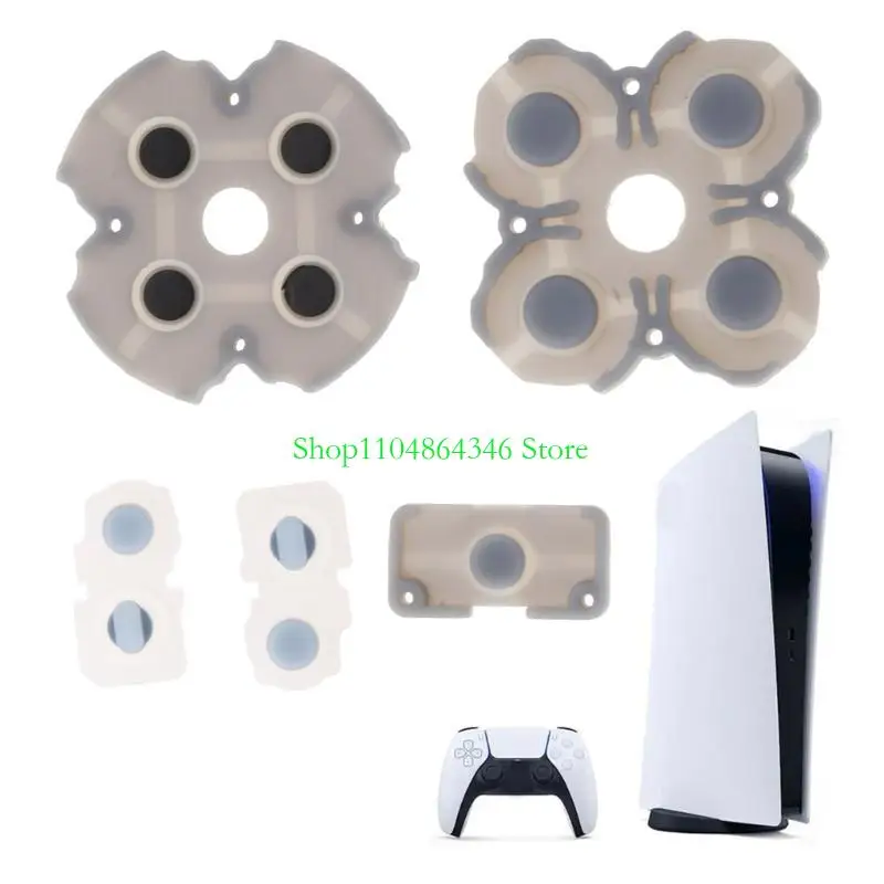 Rubber Game Handle Button for Game Controller Conductive Adhesive D-pad for Cross for Key L1R1 for Key