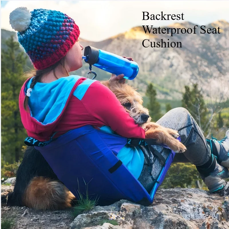 Cross-border Outdoor Thick Anti-stain Camping Convenient Music Concert Seat Cushion with Backrest Moisture-proof Seat Cushion