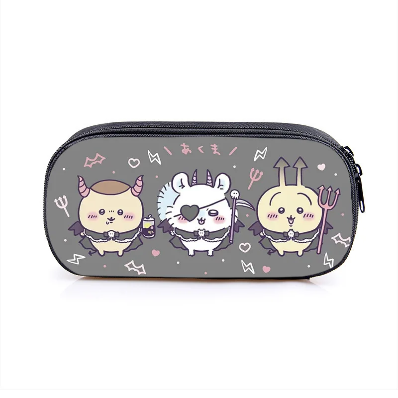 Chiikawa New Model Cartoon Pencil Case Student Large Capacity Storage Pencil Case Multi-Functional Stratification Stationery Sto