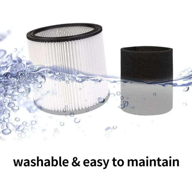 مرشحات خرطوشة HEPA بغطاء ، مناسبة لمتاجر المكيف ، مكان Vac ، 5 جالون مكنسة كهربائية جافة رطبة