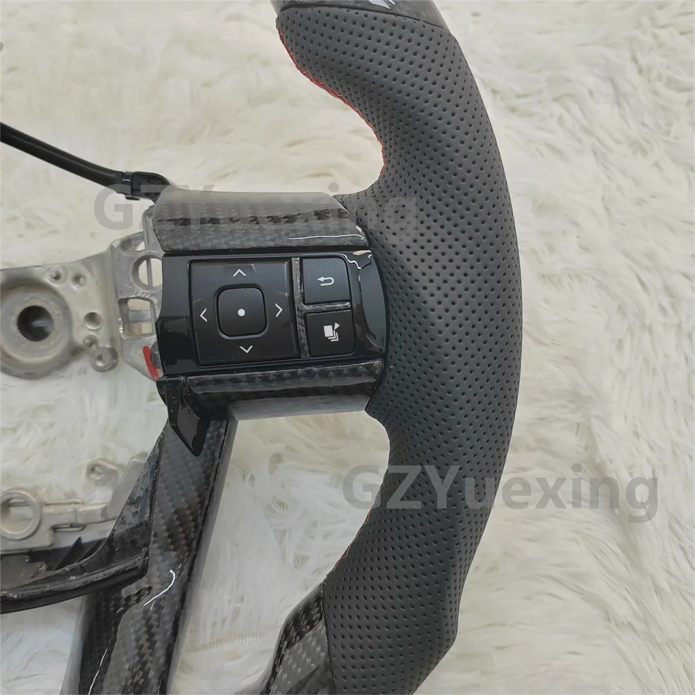 Suitable For Hilux Fortuner Real Carbon Fiber Steering Wheel With GR Sport Racing