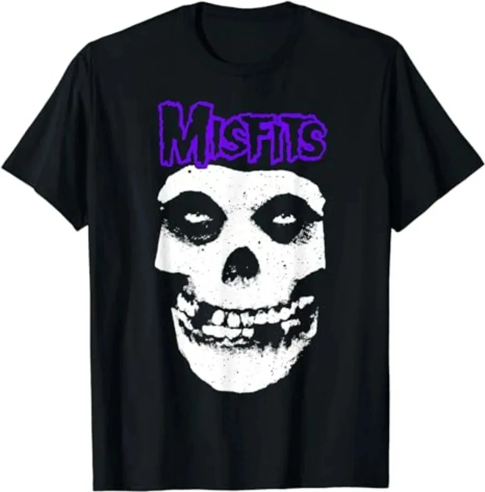 MISFITS T Shirt Y2K Womens Harajuku Gothic Hip Hop Graphic Printing Cotton Round Neck Oversized TShirt New Short Sleeve Tops