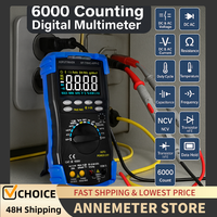 Digital Multimeter AC/DC Voltage & Current Tester with Color LCD & Bluetooth - Multifunctional Voltmeter for Electricians