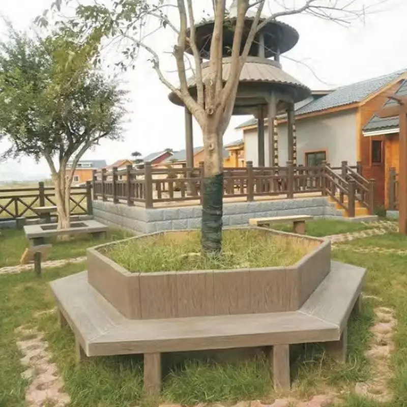 

Cement imitation wood chair mold outdoor park courtyard square stone bench stone table self-made mold Daquan architectural mold