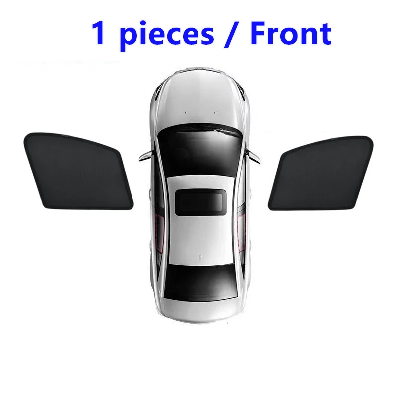 Mesh Sunshade For Porsche Macan MK1 2015~2024 2016 2017 2018 2019 2020 2021 2022 2023 Magnetic Curtain Privacy Auto Accessories