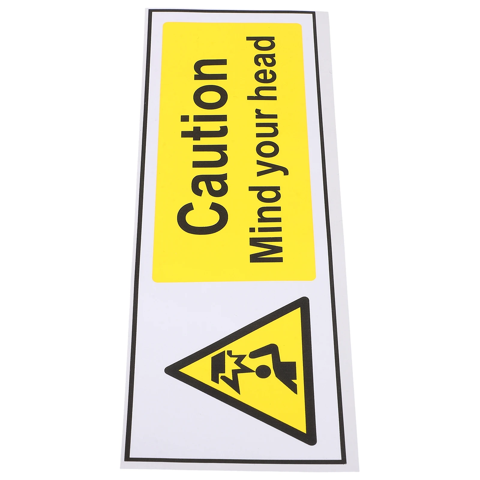 

Safety Warning Tapes Anti-collision Stickers Pp Synthetic Paper Watch Your Head Signs Caution Stickers Waterproof Warning Labels