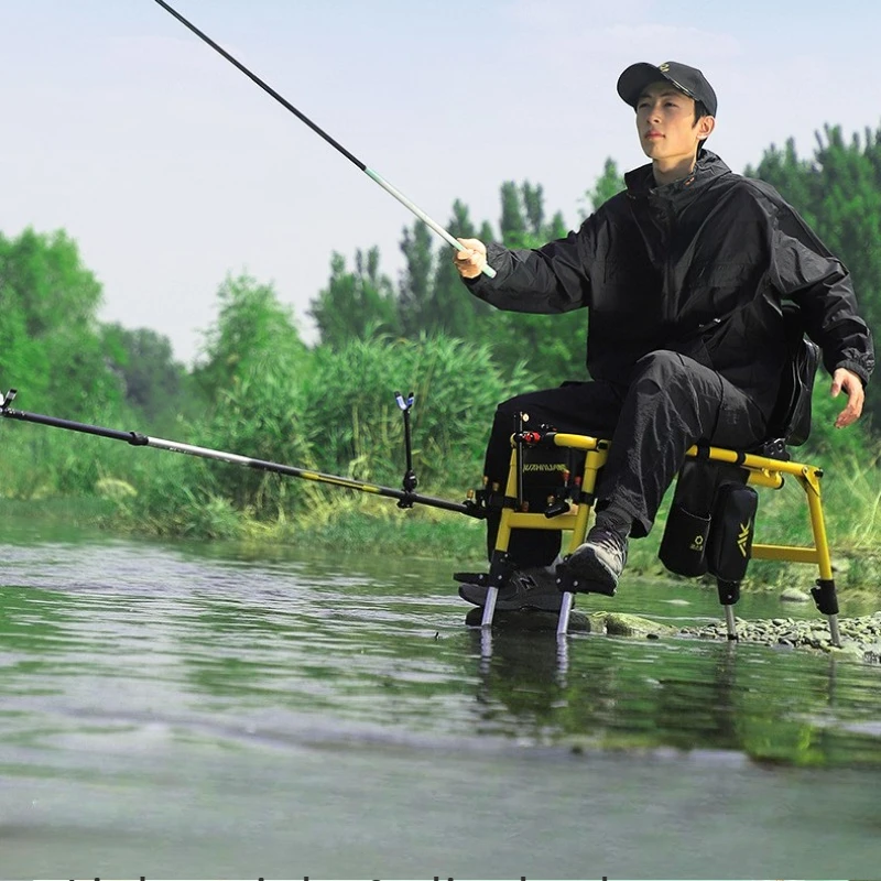 

Compact Stream Fishing Pole, Short Section Lightweight Carbon, Strong Flexible Action, Portable Telescopic for Creek Crucian