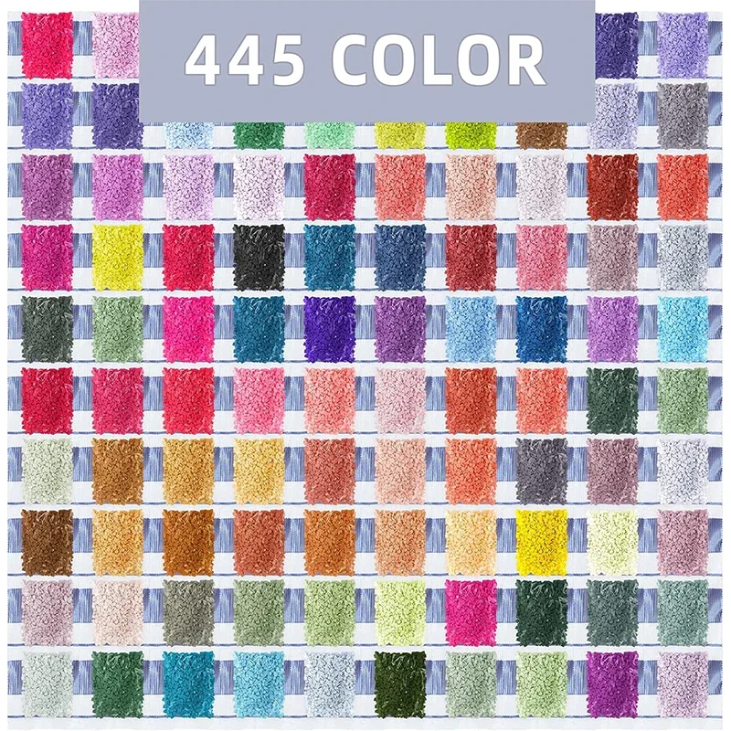 ARTDOT 5D DIY Diamond Painting Accessories 445000 Pieces 445 Colors Square Drills Diamond Art Kit for Adults Gem Art Nails Craft