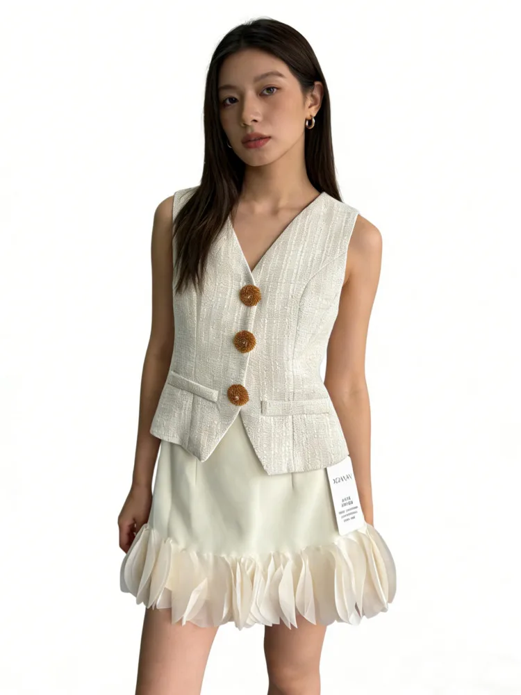 

3pcs/pack Wholesale Drop Shipping Newest High Quality French Fashion Tweed Women 2 Piece Sets