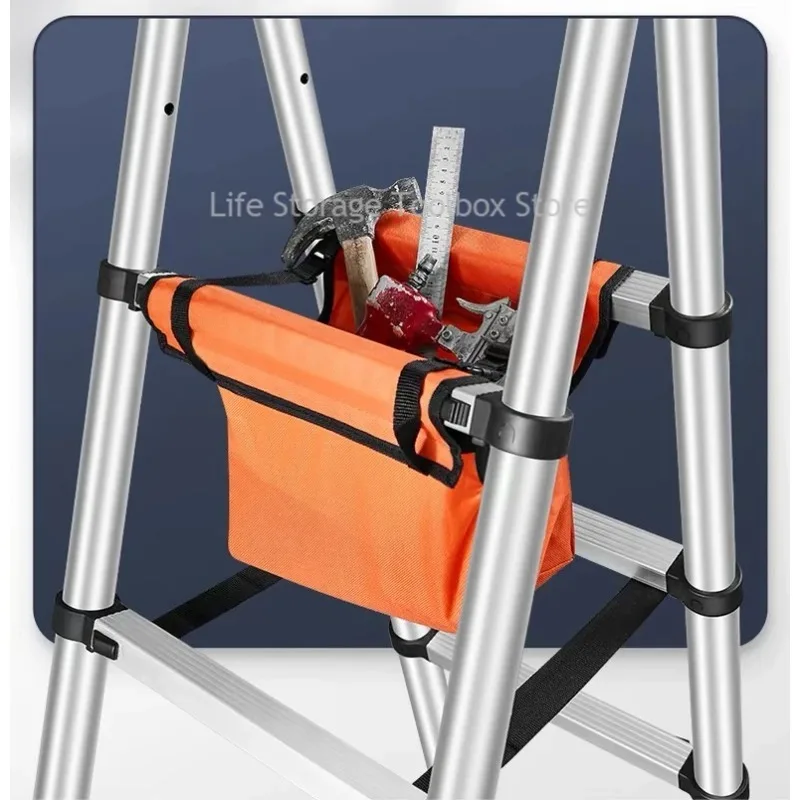 Roestvrijstalen ladder A-type telescopische ladders 5-traps ladder Vouwladder Verlengtrap Ladders Huishoudelijke dikkere trappen