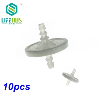 10pcs/lot Lab Biological culture 50mm 0.22um Disposable Air Filter aseptic air respiratory filter with Hydrophobic PTFE Membrane