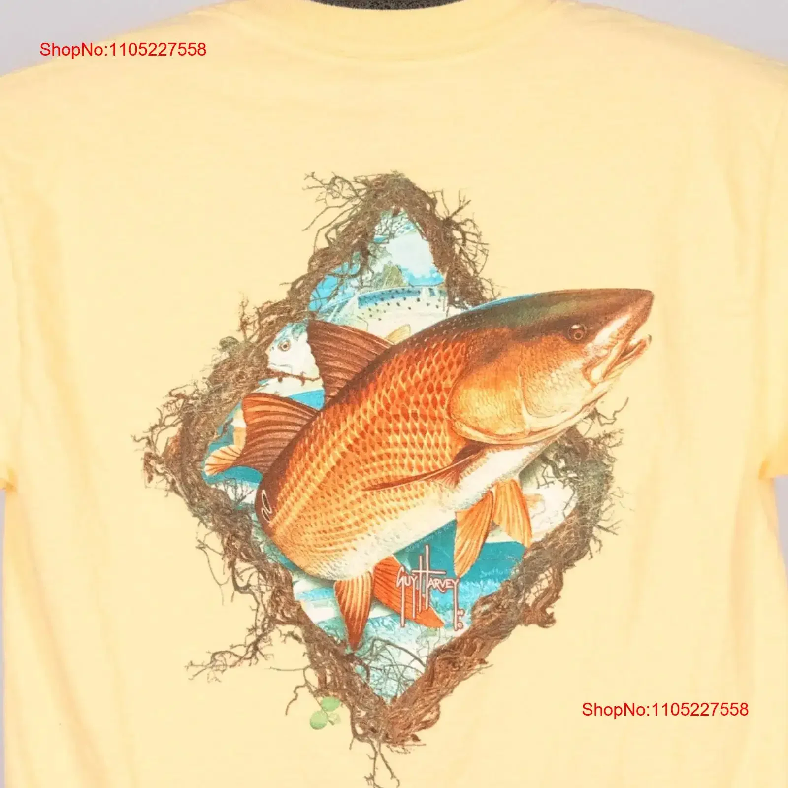 Guy Harvey T Shirt Men's SZ SMALL Coastal Beach Ocean Fishing Outdoor AFTCO 2016 vintage Washed Versatile graphic Stylish