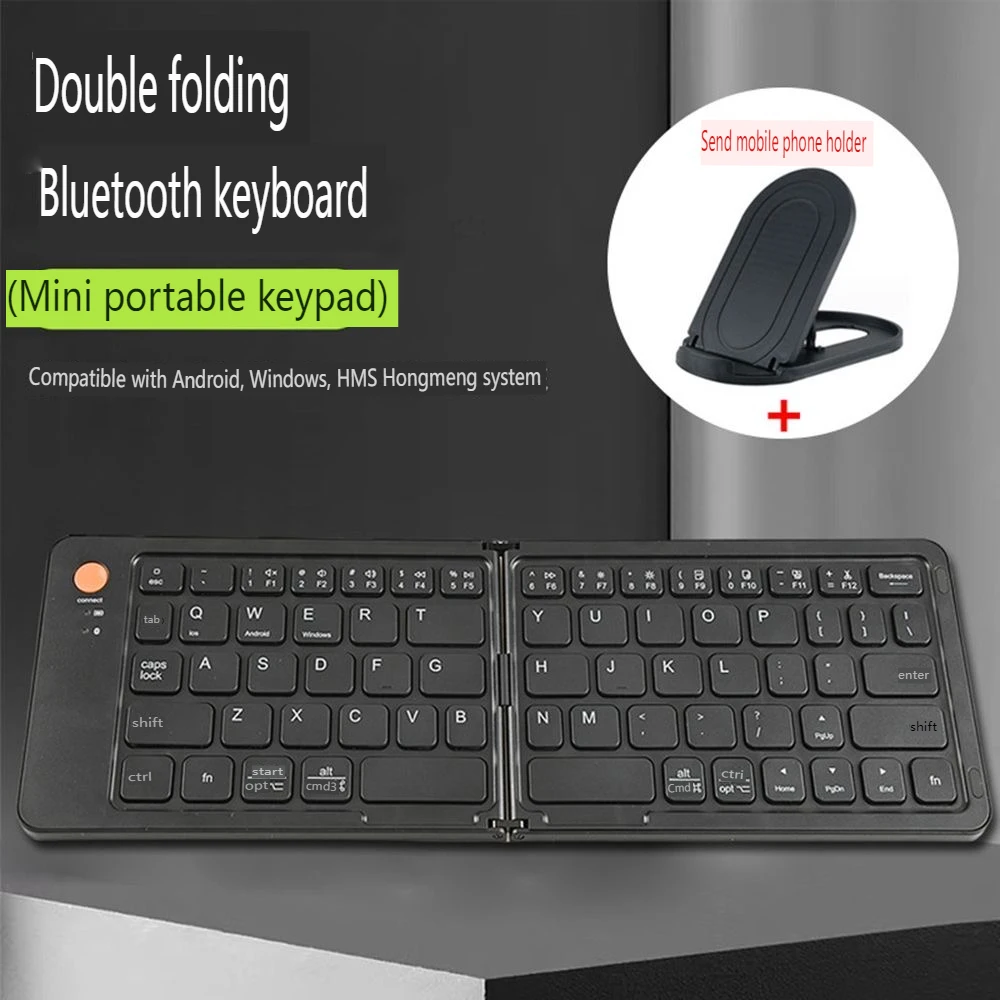 Wireless Bluetooth Keyboard Recharging Keyboards for Tablet Smartphone Portable Ultra Folding Teclado Sem Fio Foldable Keyboard