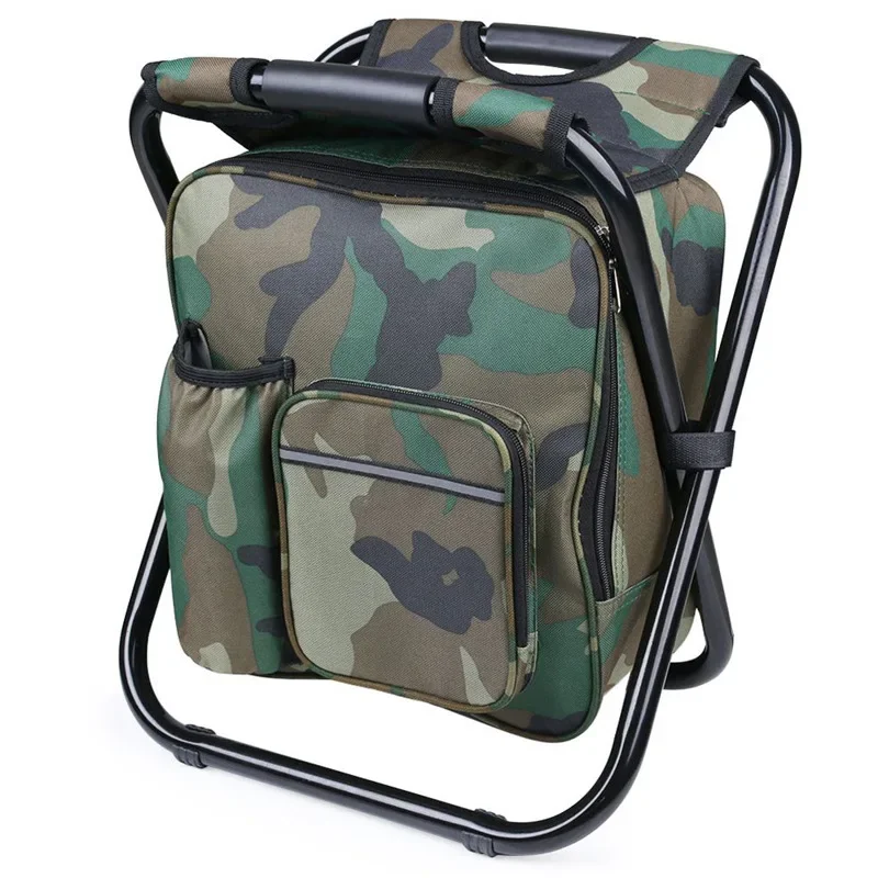 

Multifunctional outdoor Folding Chair Fishing stool Portable Mazar stool fishing chair Thermal insulation backpack chair