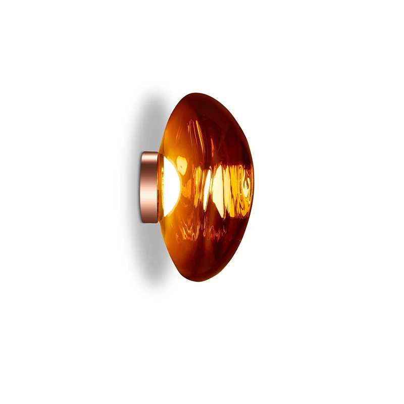 

Modern minimalist designer aisle corridor villa living room background wall lava wall lamp