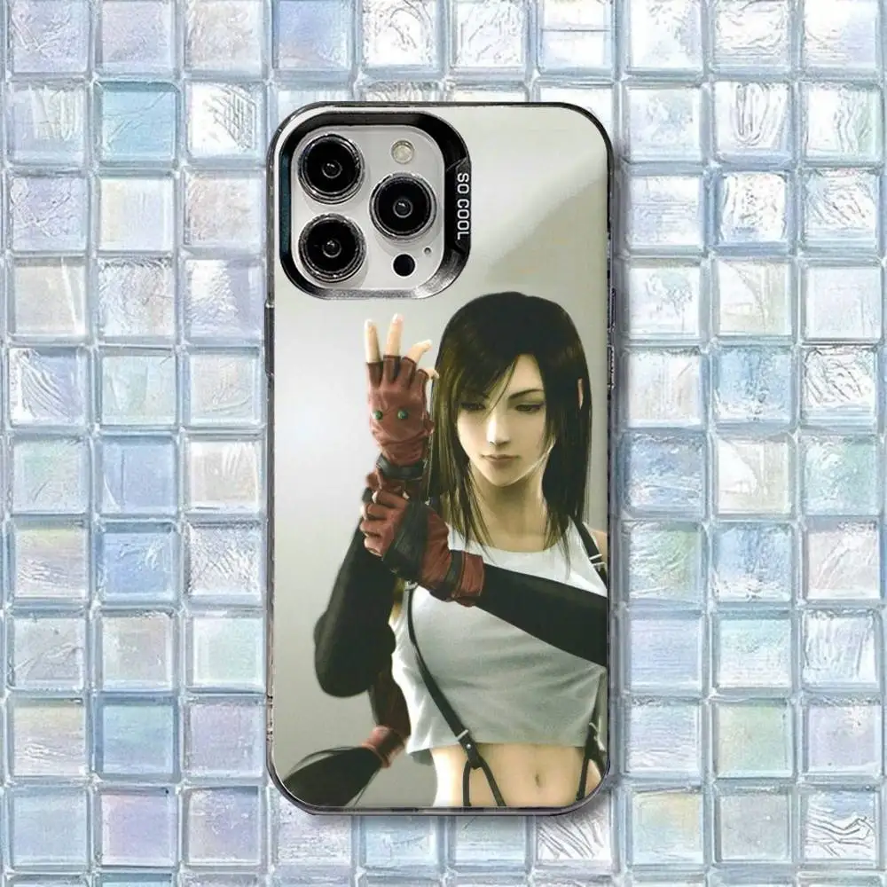 เคสโทรศัพท์ Final Fantasy 7 ทีฟา ล็อคฮาร์ต สำหรับ iPhone 16,15,14,13,12,11,8,7,Pro,Max,Plus,Mini,XS,SE ป้องกันแรงกระแทก ผิวด้าน