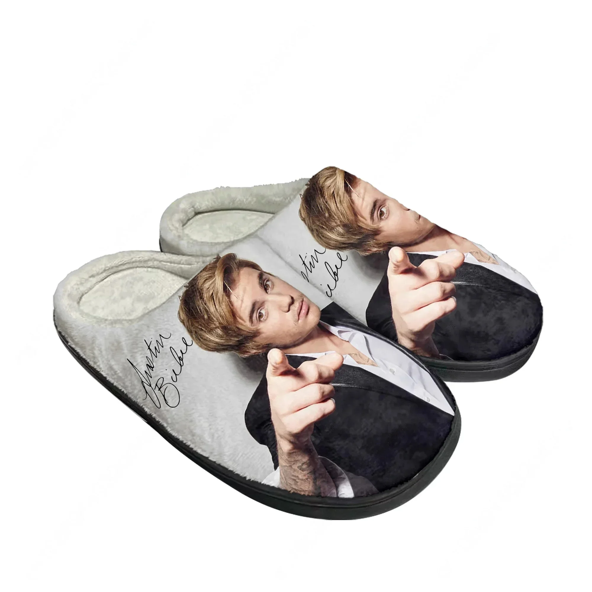 

Хлопковые тапочки Джастин Бибер: высококачественные, для мужчин, женщин, подростков, мальчиков и девочек, плюшевые, для дома, сохраняющие тепло, с возможностью индивидуального дизайна, термостойкие.