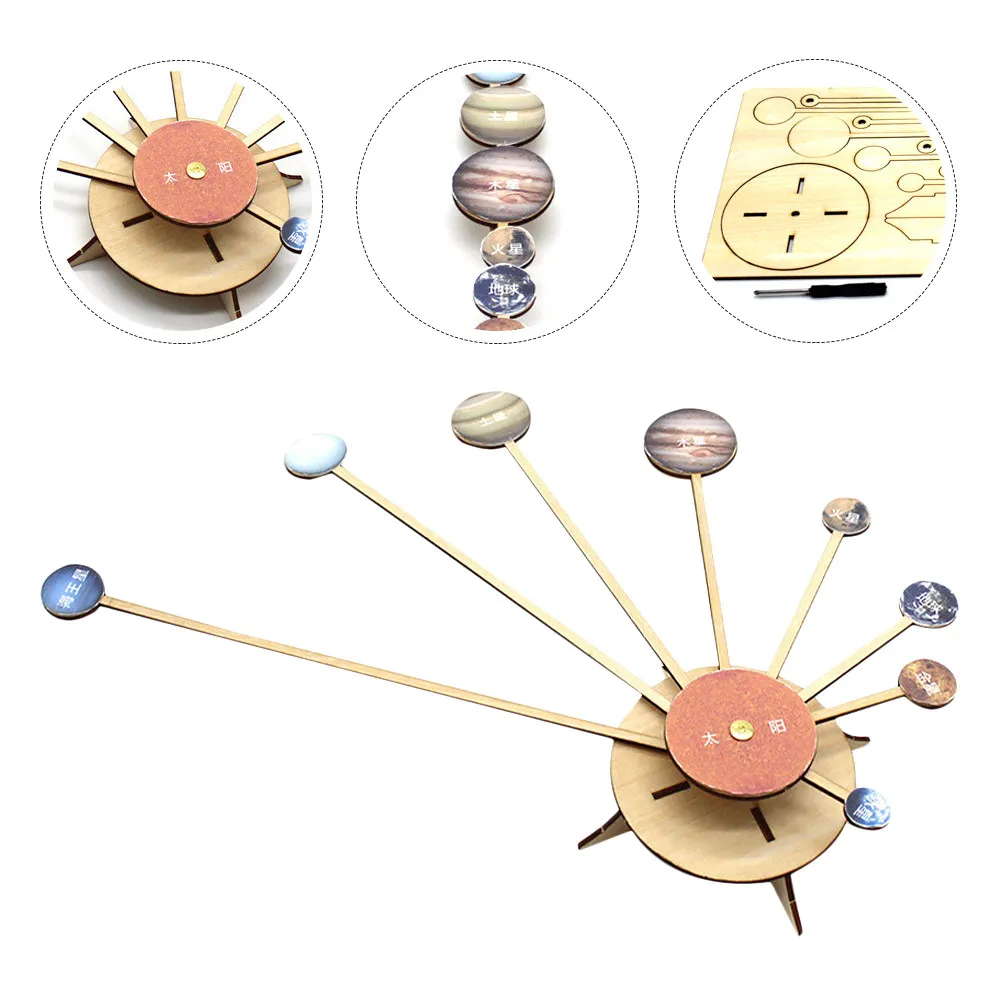 1Set Scientific Educational DIY Planetary Assemble Kit Solar System Experiment Science Demonstration