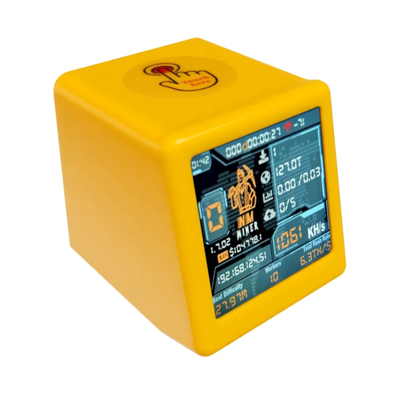 Superb BTC SOLO Lotterys Miner Nerdminer V2 NM ESP32 Smart TV 1060 KH/S Hashrate Silent Low Power Operation Desktop Clock