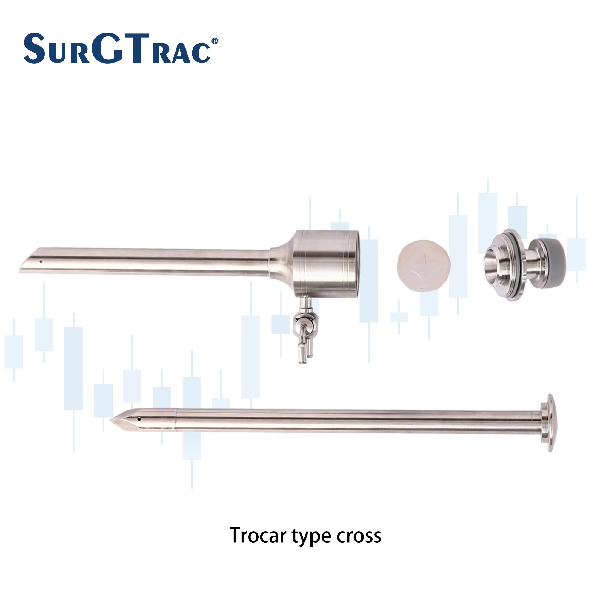 Medical Laparoscopic Surgical Reusable Trocar and Cannula 3mm 5mm 10mm 12mm 13mm Surgery Flip Corss Magnetic Cross Spring Type