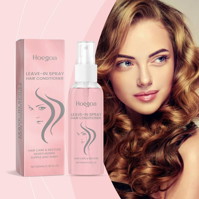 

Спрей-кондиционер для волос, не требующий смывания - восстанавливающее средство для сухих и поврежденных волос, контроль пушистости и блеск, портативный уход за волосами