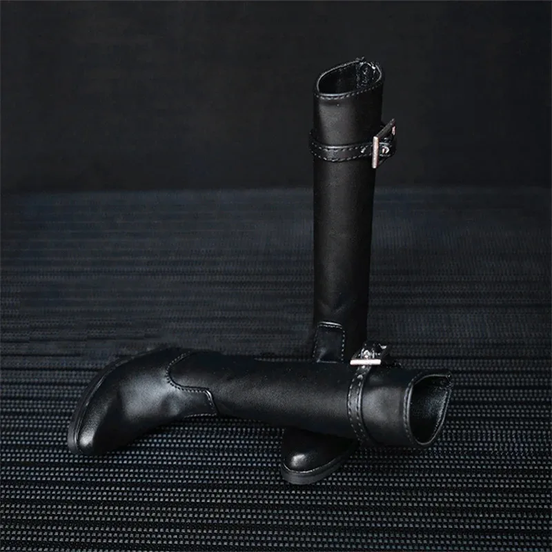 

BJD doll shoes are suitable for 1/3 1/4 MSD Uncle doll size black individuality fashion high military boot doll accessories