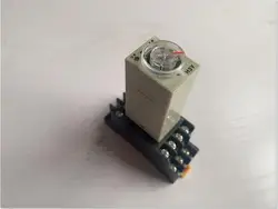 H3Y-2 H3Y-4 Time relay DC12V DC24V AC36V AC110V AC220V AC380V Energized time delay relay 1S 10S 30S 60S 3M 10M 30M 60M + base