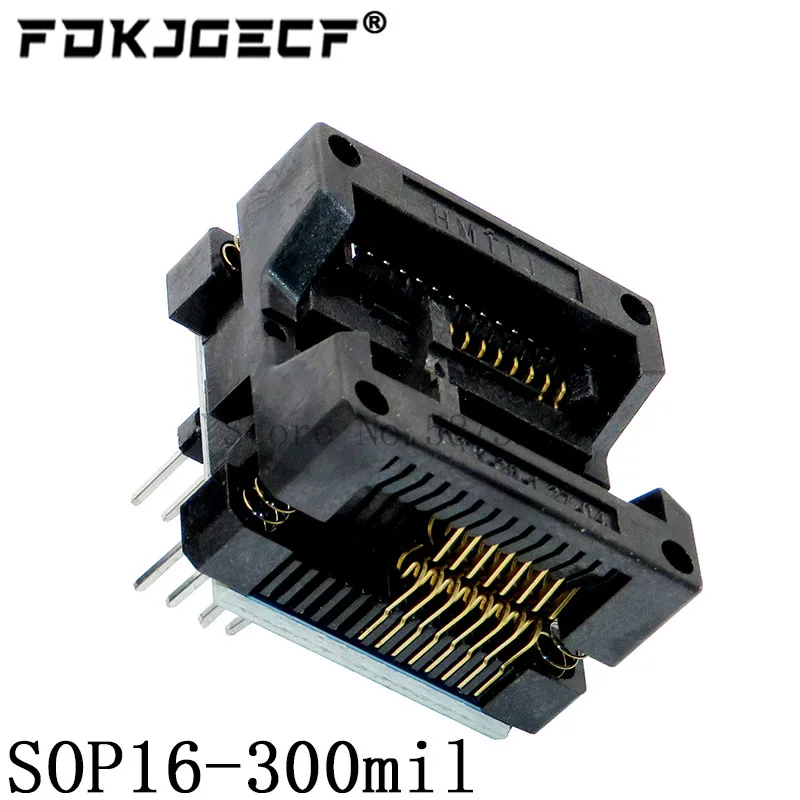 3PCS SOP16+SOP8 to DIP8 150mil 200mil 208mil adapter Socket for EZP2010 EZP2013 EZP2019 RT809F RT809H CH341A TL866 Programmer