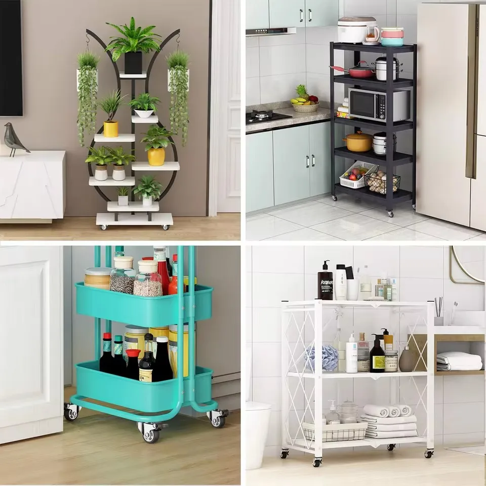 4Pcs Universal Swivel Casters Heavy Duty Furniture Wheel Castor Silent Trolley for Table Chair Sofa with Safety Brake Wheels