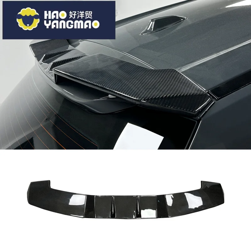 Suitable for BMW XM G09 modified LD model dry carbon fiber roof spoiler rear roof wing upper tail wing stabilizer wing