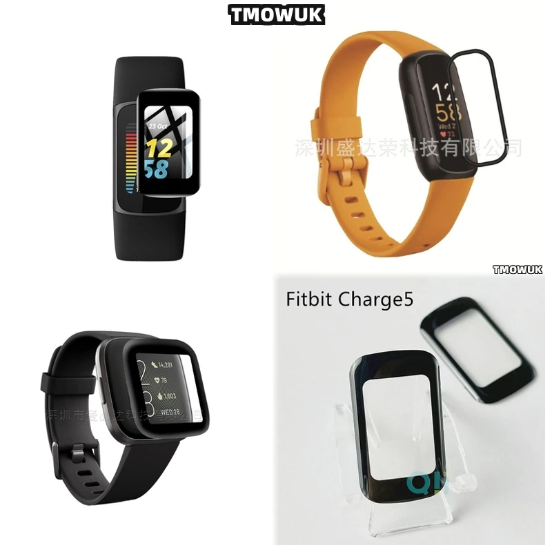 

For Fitbit Sense 2 Versa3 2 4 Inspire 3 Charge 6 5 Soft Flexible PMMA Screen Film 3D Full Cover