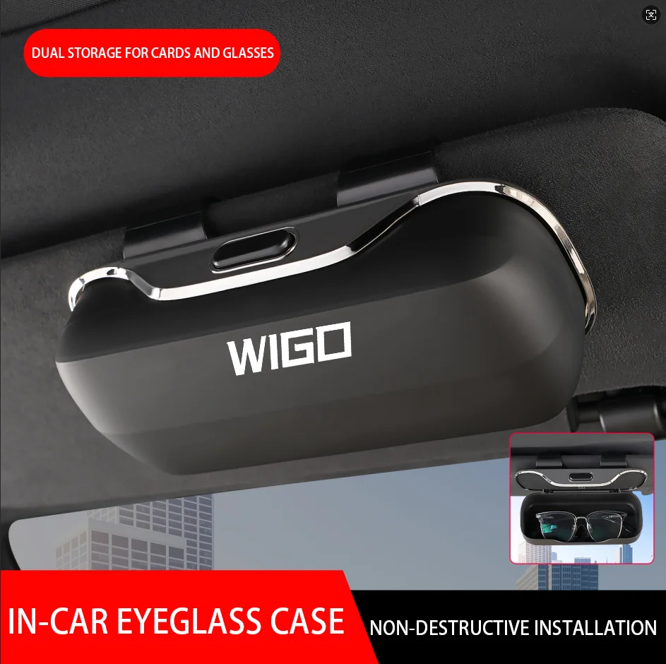 

Suitable for Toyota WIGO car glasses case RAV4 Highlander Levin Yizhi Sienta Corolla modified car sunshade sunglasses clip
