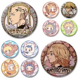 Manjiro Sano Draken Ken Ryuguji Anime Brooches Cosplay Cute Badge Creative Enamel Pins for Backpack Jewelry Collar Accessories