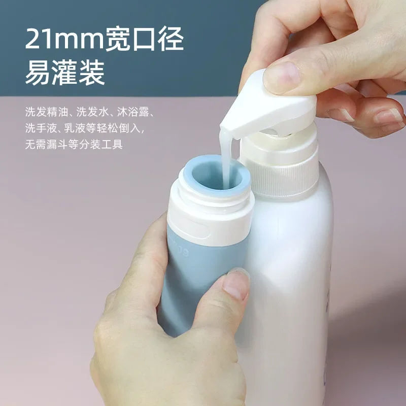 38/60/80ml Hair Oil Applicator Bottle with Comb Empty Refillable Bottle Squeeze Tube Travel Size Shampoo Shower Gel Container