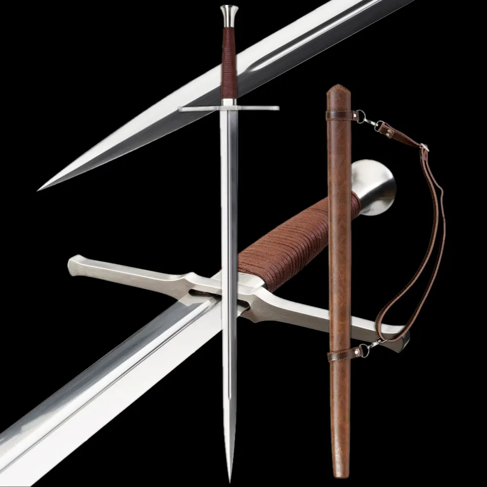 Battle Ready European Jian Sword Sharp 1090High Carbon Steel Blade Full Tang Steel Guard
