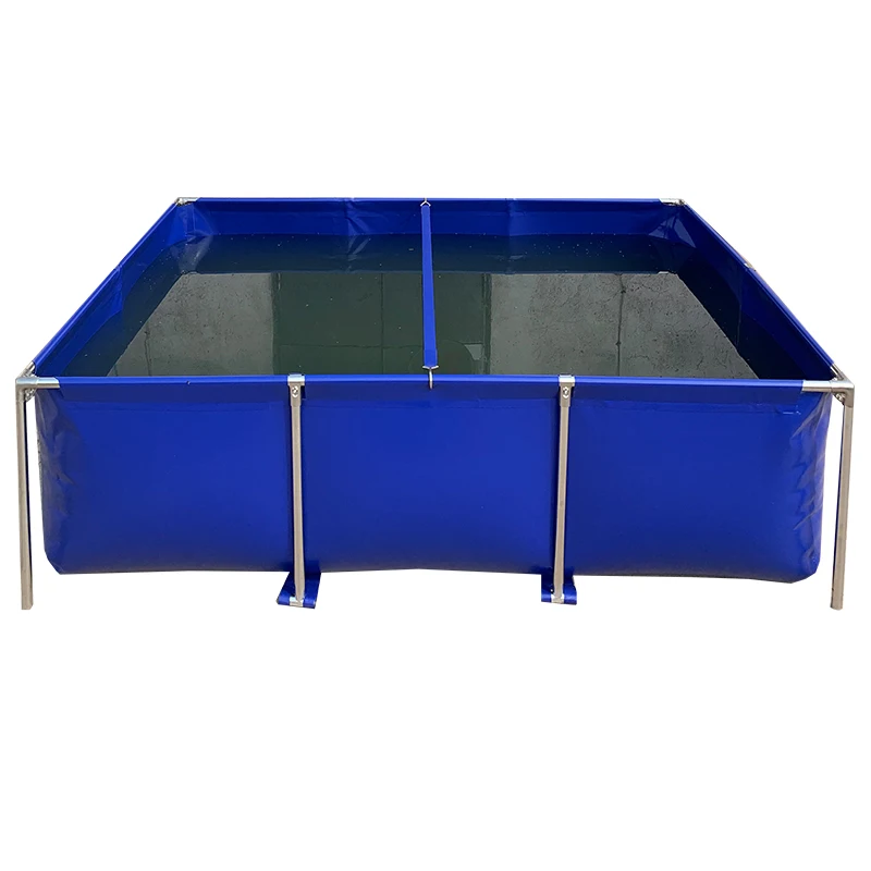 بركة سمك قماشية سميكة مع سكين كشط قماش تجمع خارجي خزان تربية بركة السمك البلاستيكية البسيطة #1